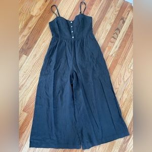 Madewell 100% Linen Wide-Leg Jumpsuit